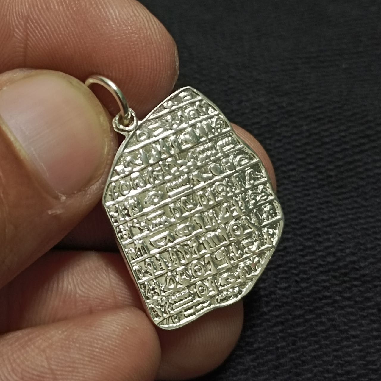 Other Elegant Silver-Plated Egyptian Pendant – Inspired by Ancient Size ONE SIZE - 4 Thumbnail