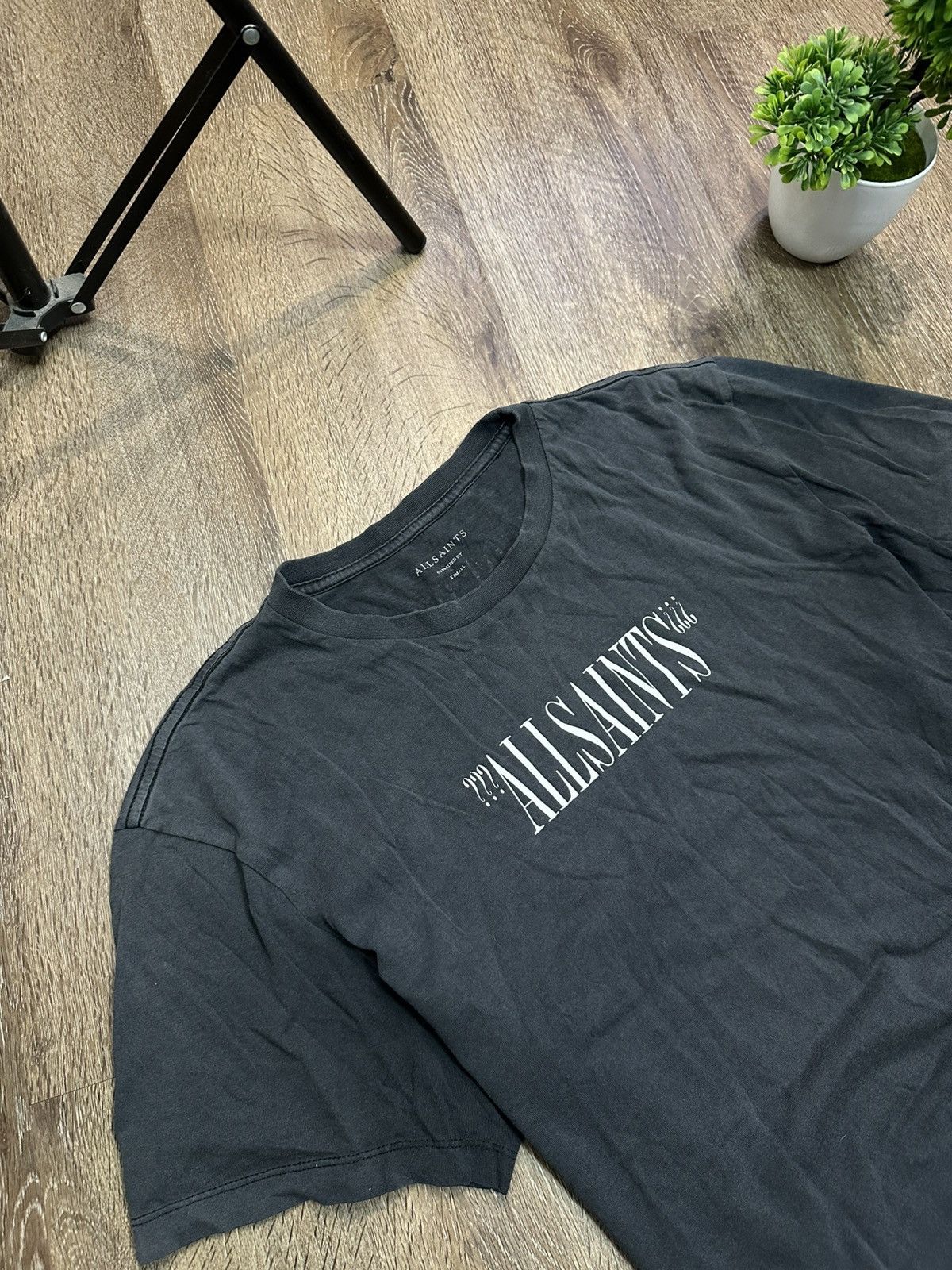 Allsaints AllSaints T-Shirt Graphite Faded Big Logo Size US XS / EU 42 / 0 - 2 Thumbnail