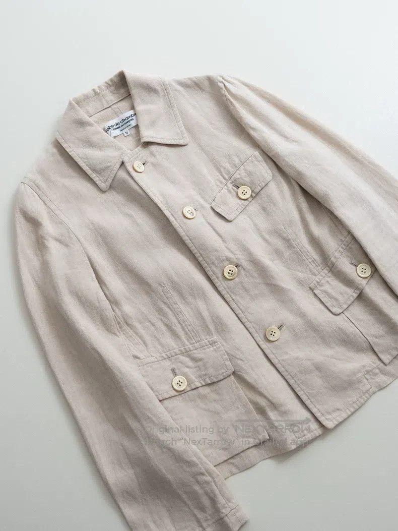 Comme des Garcons Comme Des Garcons Beige linen coat Size M / US 6-8 / IT 42-44 - 3 Thumbnail