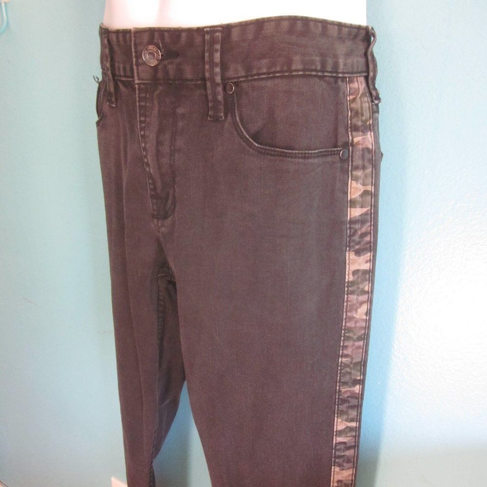 Guess GUESS Jeans Camo Trim Size 32 Slim Black Denim Size 24" / US 00 / IT 34 - 9 Thumbnail