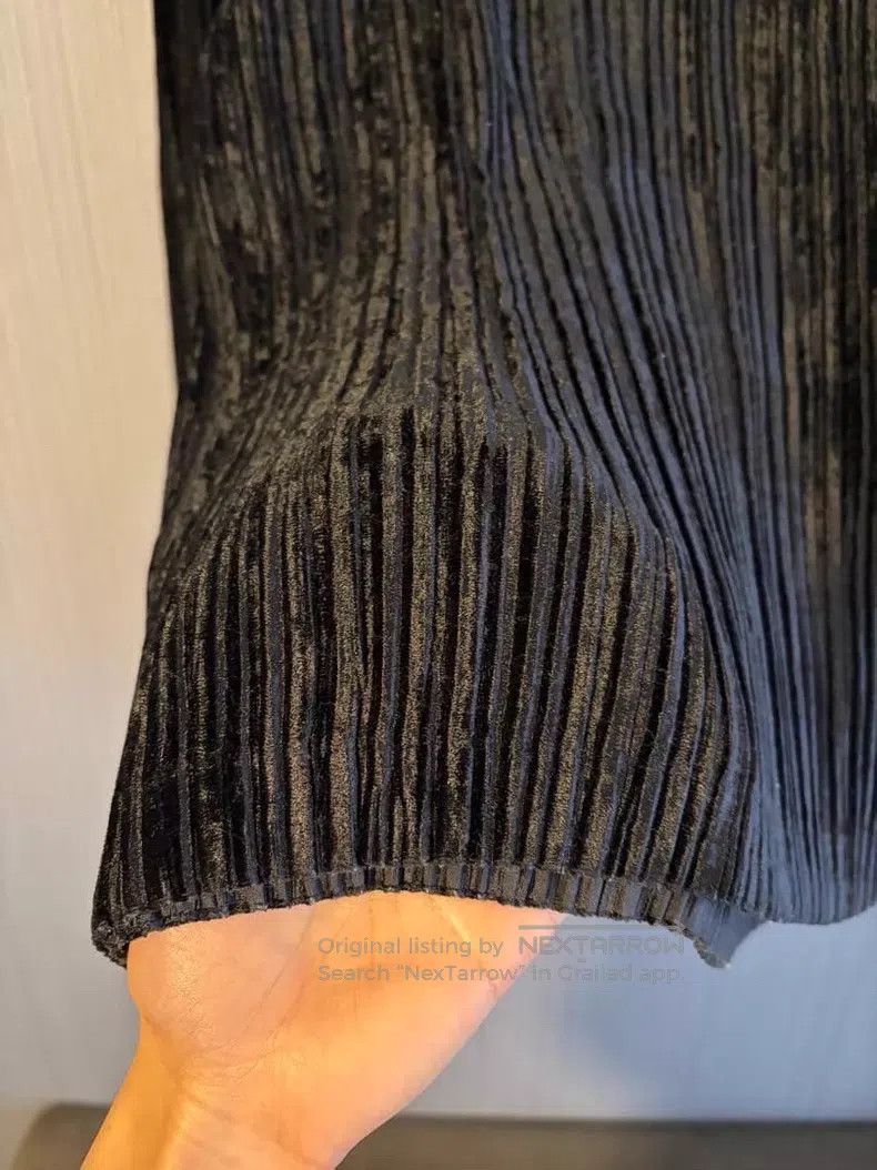 Issey Miyake Issey Miyake Velvet Ruched Top Size M / US 6-8 / IT 42-44 - 3 Thumbnail