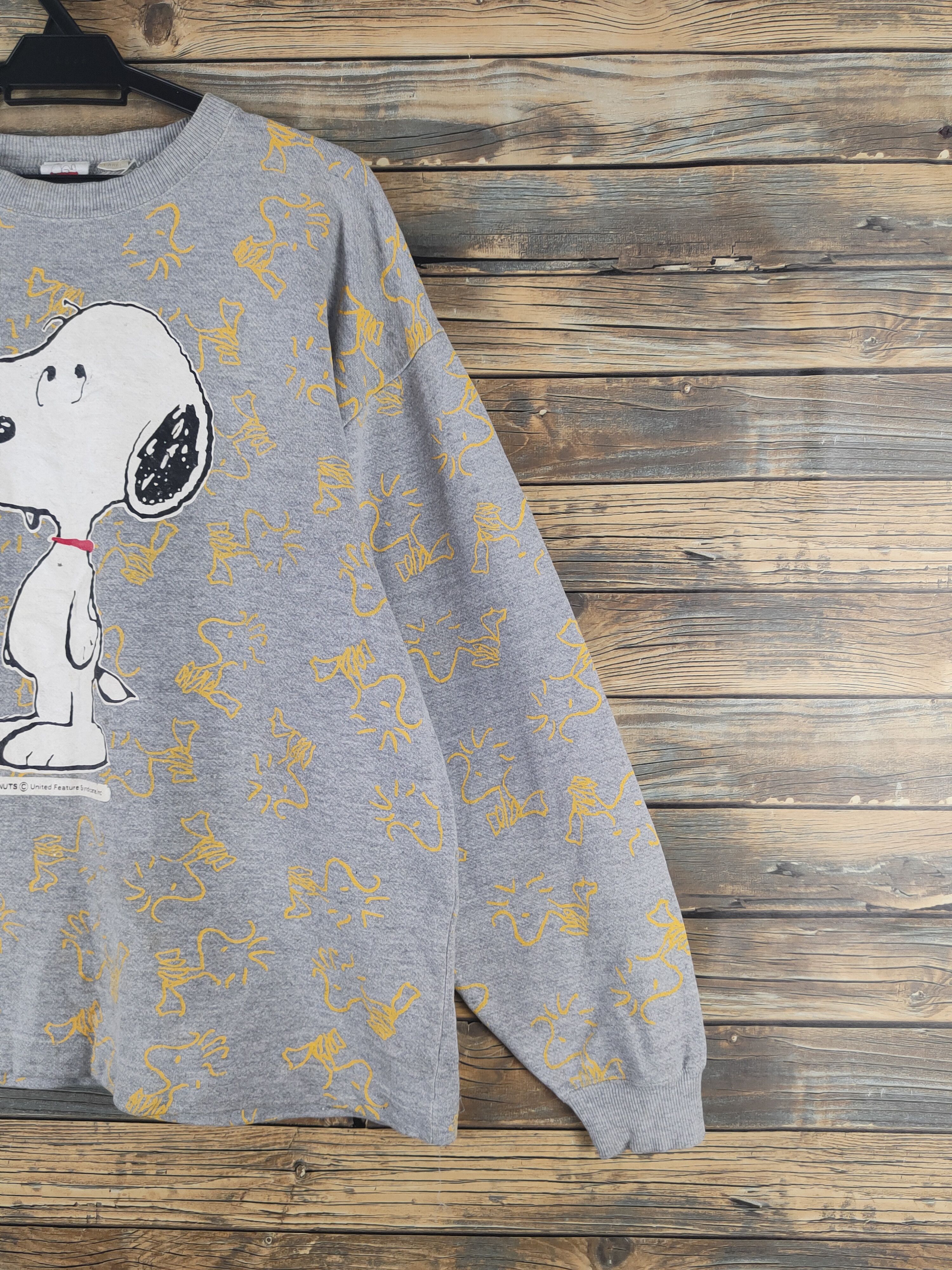 Peanuts DL Peanuts Gray Snoopy Sweatshirts #2773 Size US L / EU 52-54 / 3 - 6 Thumbnail