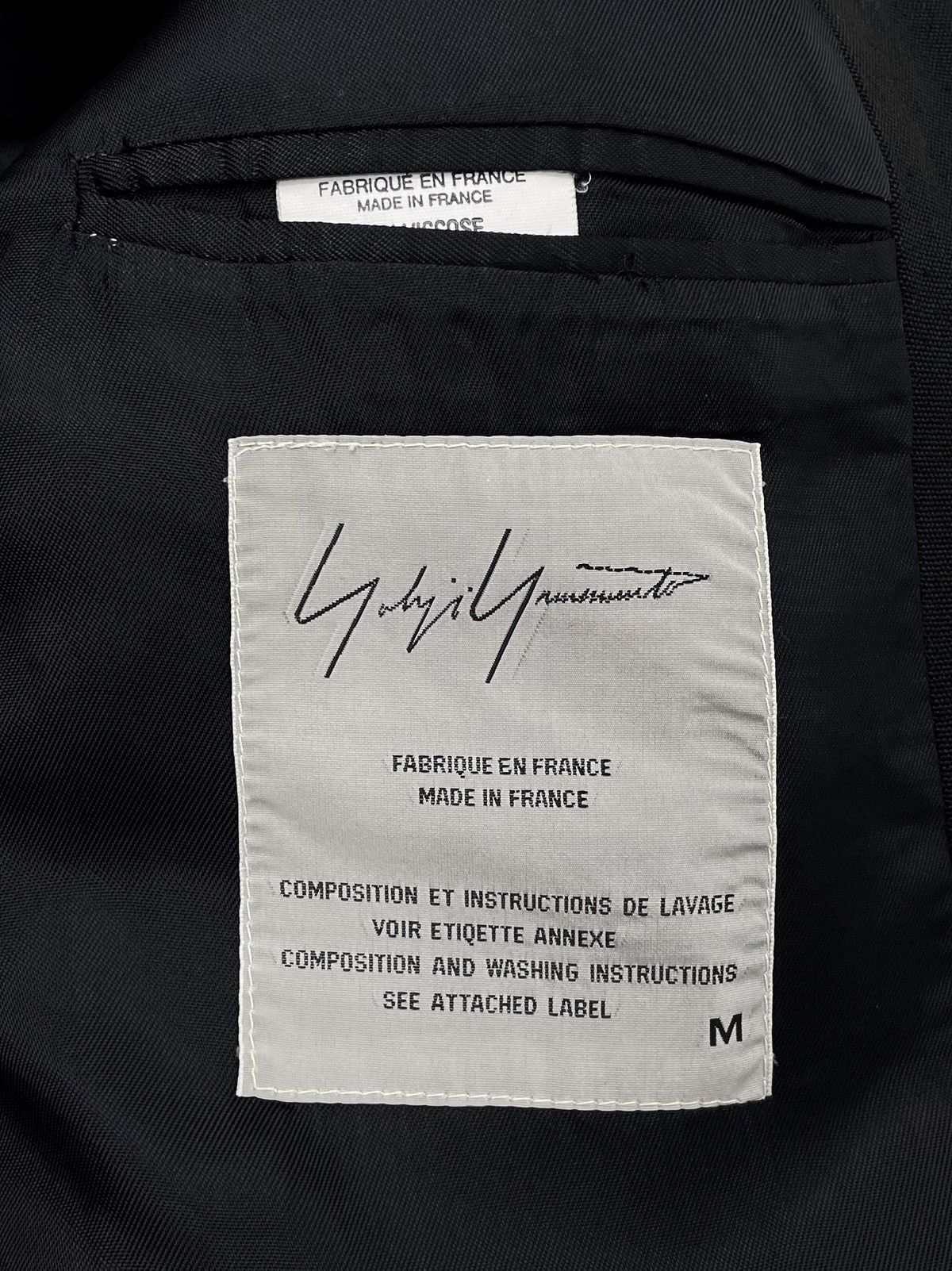 Yohji Yamamoto Vintage Yohji Yamamoto Archive Silk Blend Blazer – Size M Size M / US 6-8 / IT 42-44 - 18 Thumbnail
