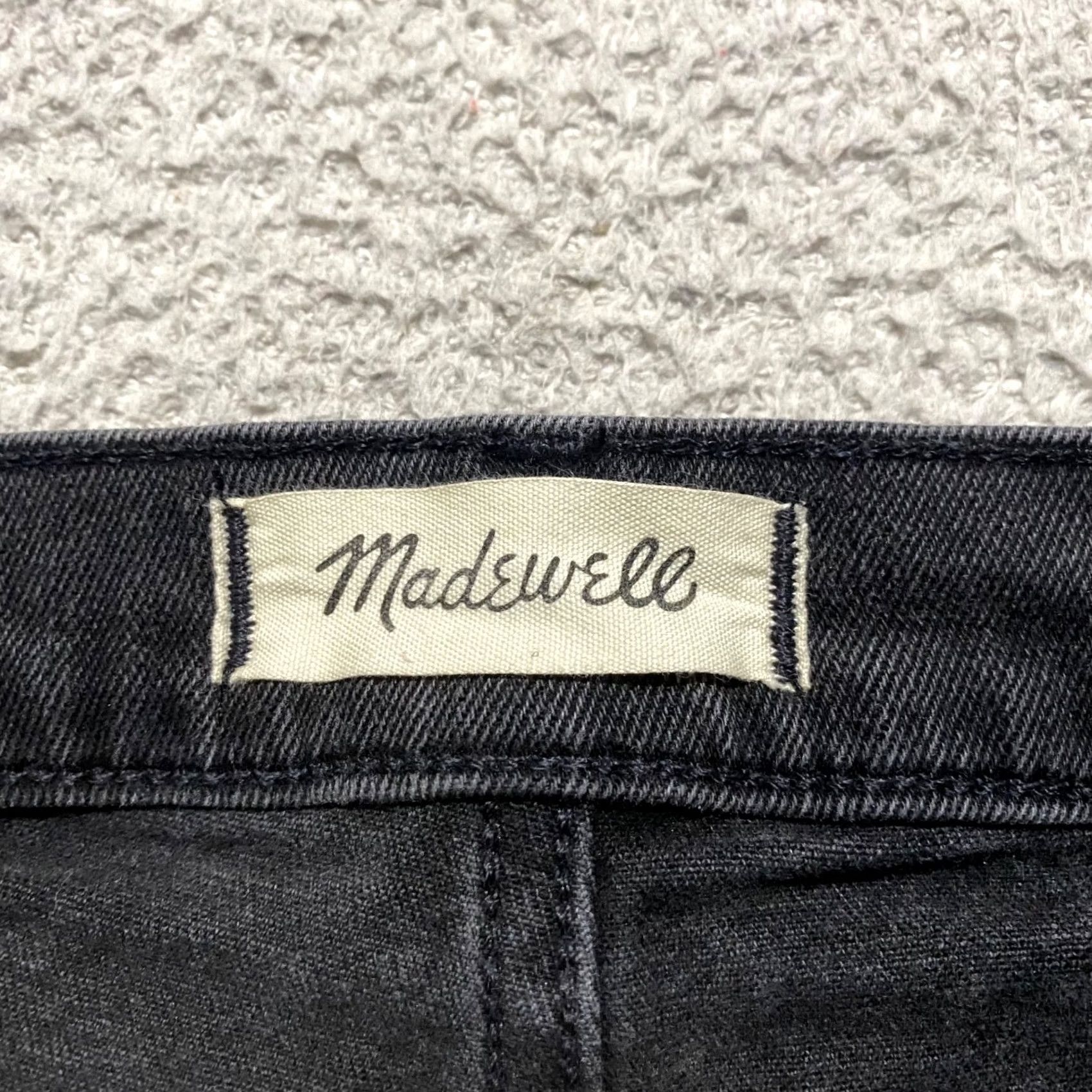 Madewell Madewell Jean Shorts Womens 28 High Rise Denim Faded Black Cut-off Inseam 2" Size 28" / US 6 / IT 42 - 3 Thumbnail