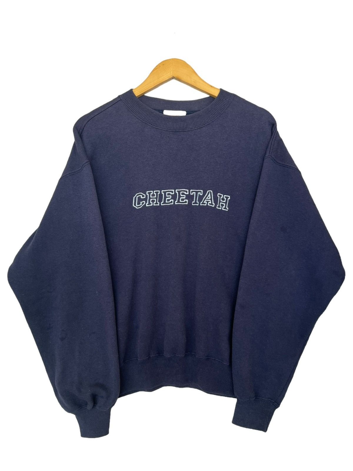 Vintage Vintage 90s Cheetah Baggy Boxy Distressed Sweatshirt Size US S / EU 44-46 / 1 - 1 Thumbnail