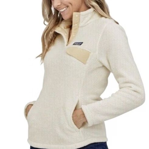 Patagonia Patagonia Women’s Re-Tool Snap-T Pullover Shirt XS-XL Linen White Pullover Mock Neck Fleece 25442 25442FA17 Size M Size M / US 6-8 / IT 42-44 - 2 Thumbnail