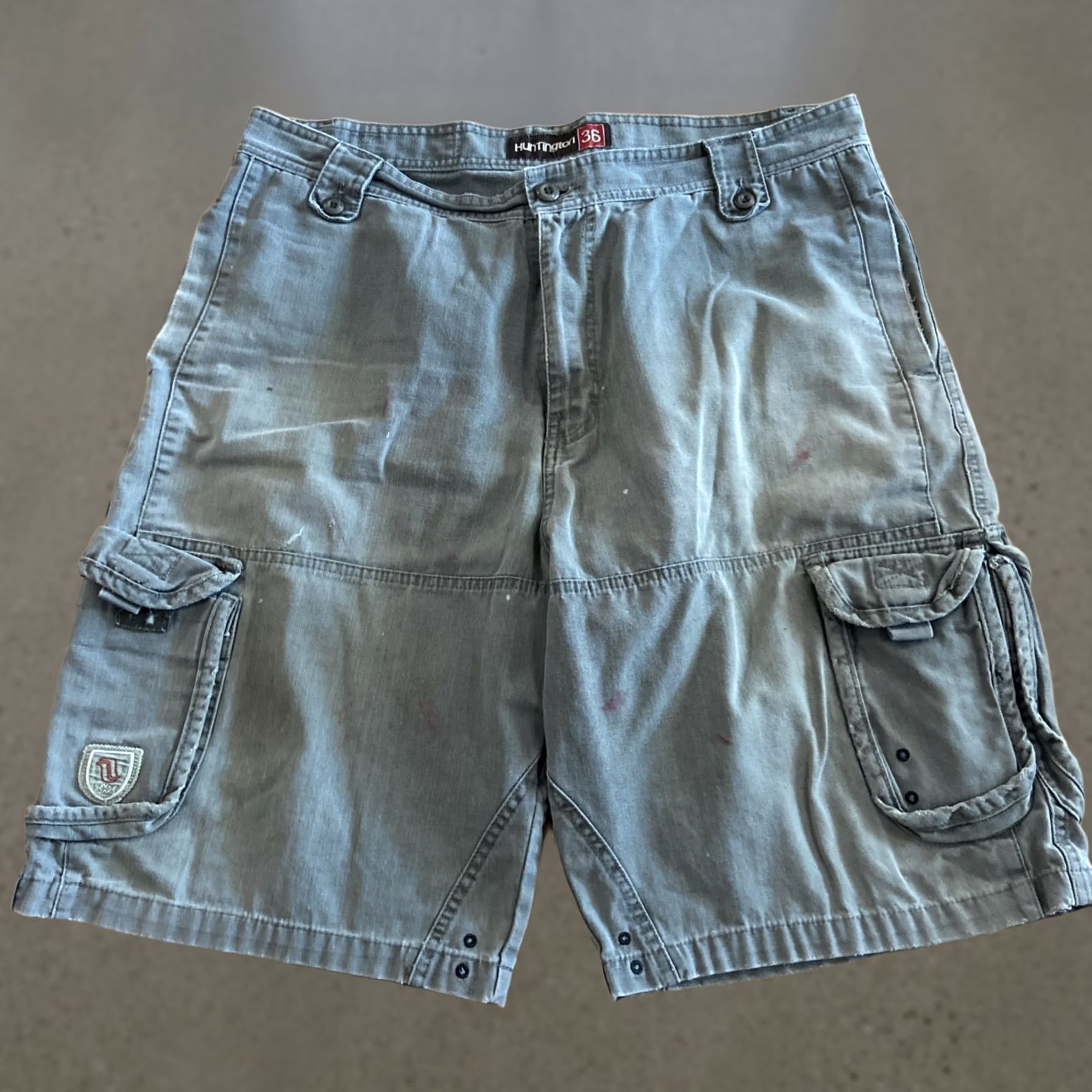 Vintage VINTAGE Huntington Cargo Shorts Green 36 Men Regular Cargo Pockets Surf Skate 90s 2000s Mens Size US 36 / EU 52 - 1 Thumbnail