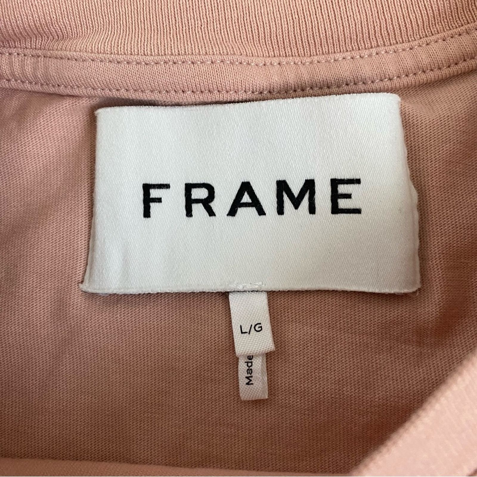 Frame FRAME denim Los angeles logo t-shirt powder brick pink L Size US L / EU 52-54 / 3 - 4 Thumbnail