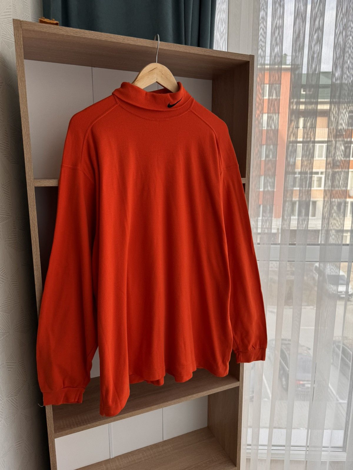 Nike × Vintage Vintage Nike Swoosh Orange Japanese Turtleneck Size US XL / EU 56 / 4 - 8 Thumbnail