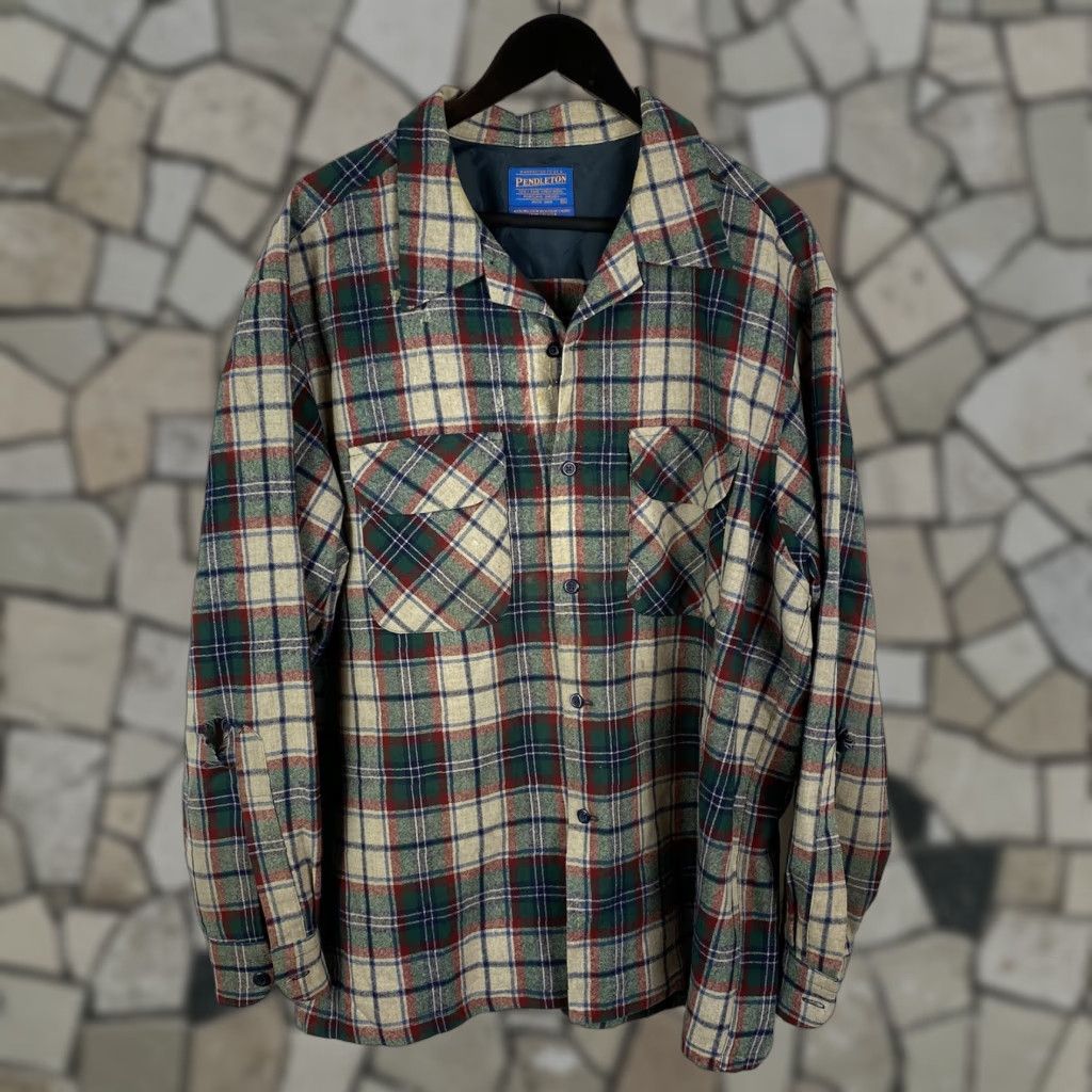 Vintage VINTAGE Pendleton Flannel Wool Shirt XL 70s Regular Size XL Mens Size US XL / EU 56 / 4 - 1 Thumbnail