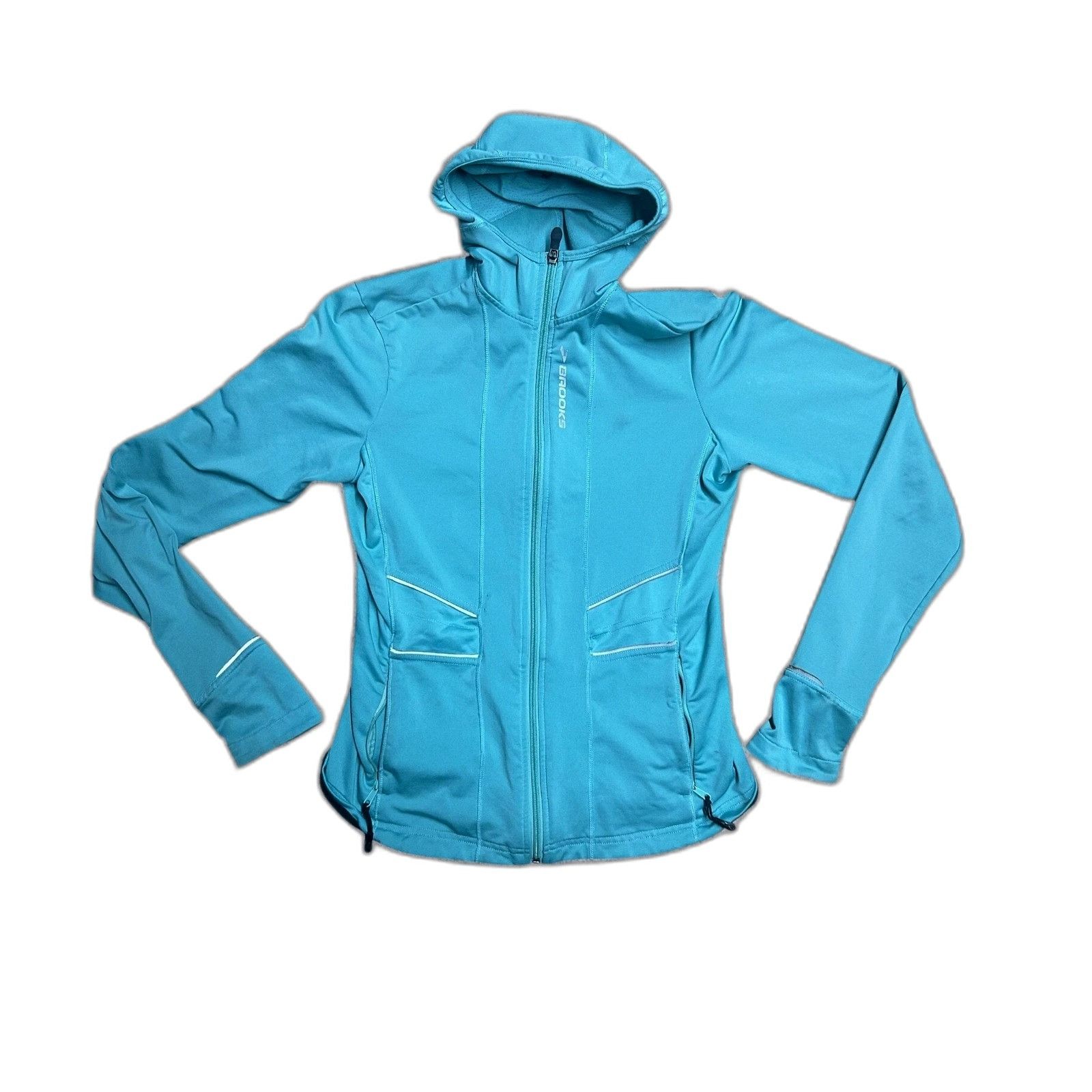 Brooks Brooks Full Zip Running Performance Jacket Hooded Women's Sz Size US M / EU 48-50 / 2 - 1 Thumbnail
