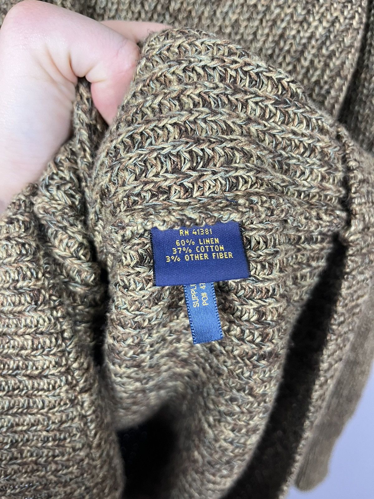 Designer × Polo Ralph Lauren Polo Ralph Lauren linen cotton cardigan sweater button up Size XS / US 0-2 / IT 36-38 - 5 Thumbnail