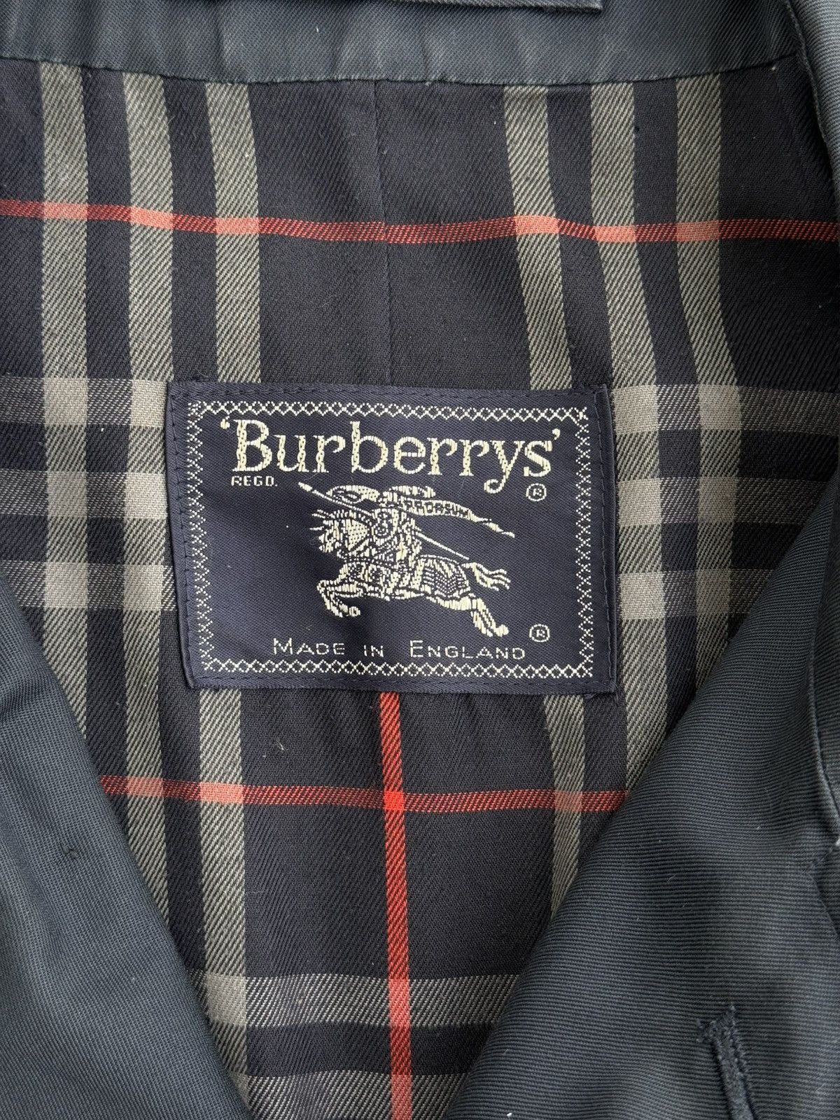 Burberry 1990s Burberrys Nova Check Coat Made in England Casual Style Size L / US 10 / IT 46 - 6 Thumbnail