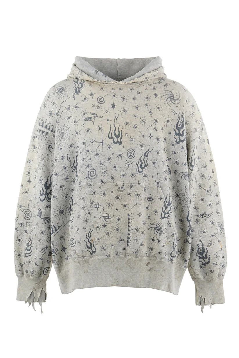 Saint Michael o1mle0326 Dr.Woo Hoodie in Gray Size US M / EU 48-50 / 2 - 1 Thumbnail