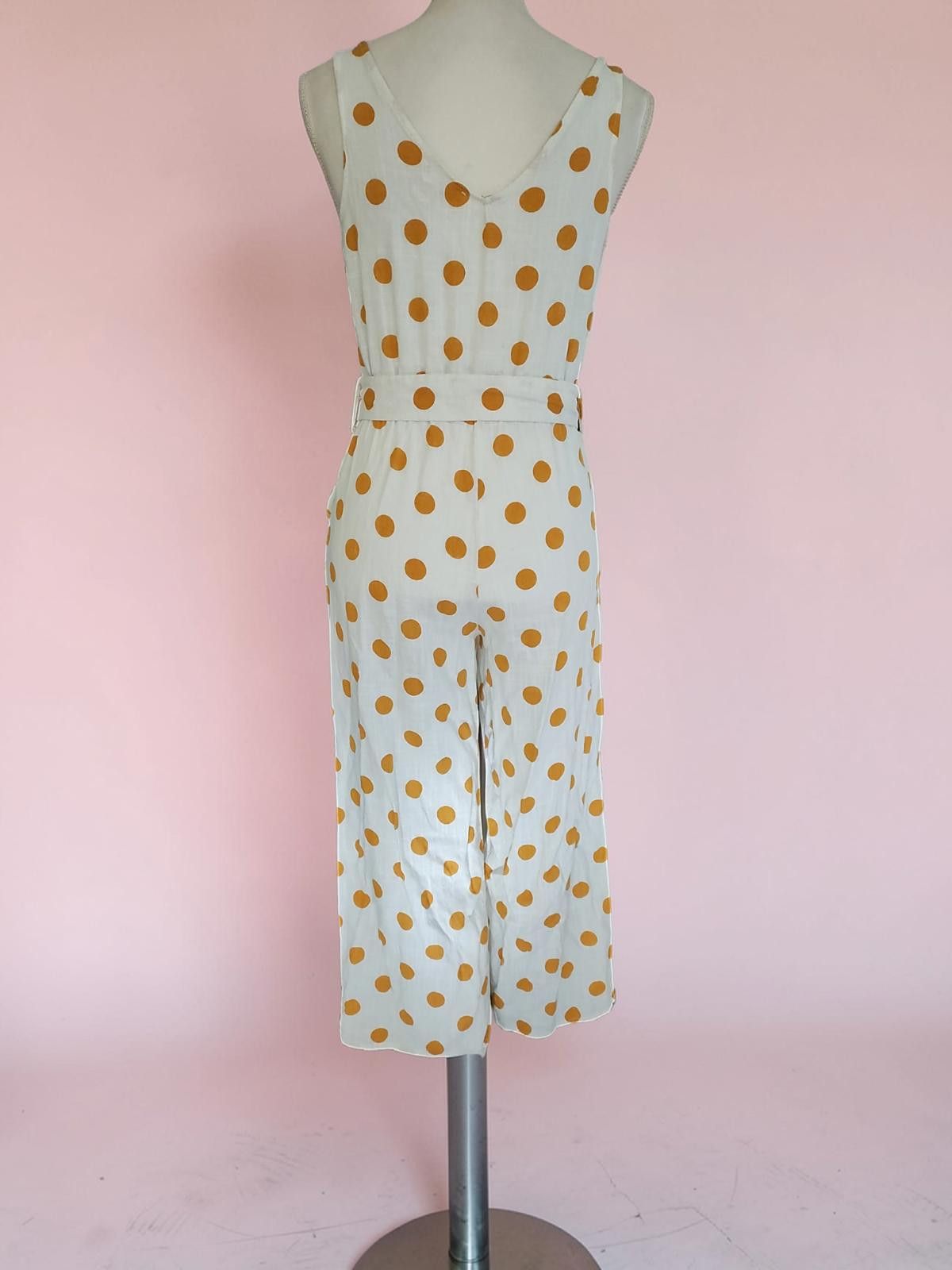 Other Monteau White Polka Dot Jumpsuit Size Medium Size 32" / US 10 / IT 46 - 5 Thumbnail