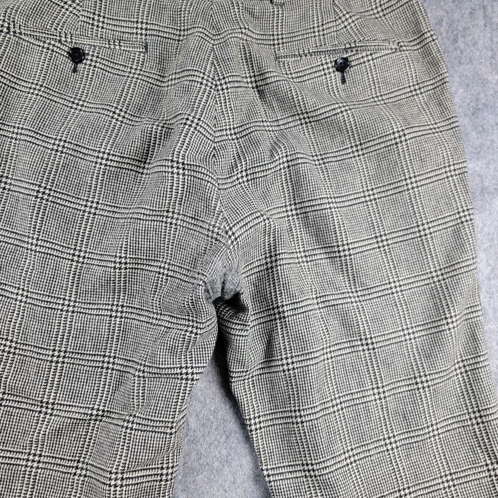 Todd Snyder Todd Snyder Plaid Wool Trouser Multi Cream Black *Read* Size US 31 - 13 Thumbnail