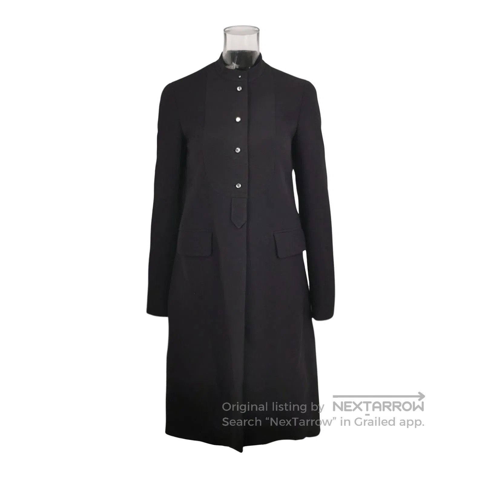 Prada Prada Wool Round Neck Long Coat Size 38 . Size US M / EU 48-50 / 2 - 1 Thumbnail