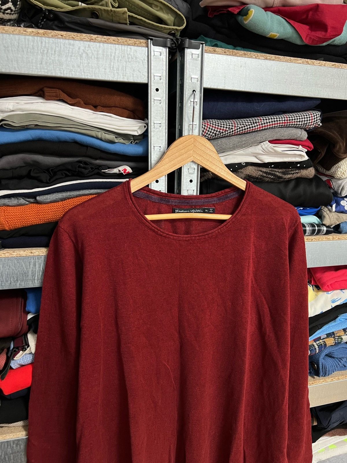Gudrun Sjoden Gudrun Sjoden Red Linen Knit Long Sleeve Tunic Top Dress XL Size XL / US 12-14 / IT 48-50 - 2 Thumbnail