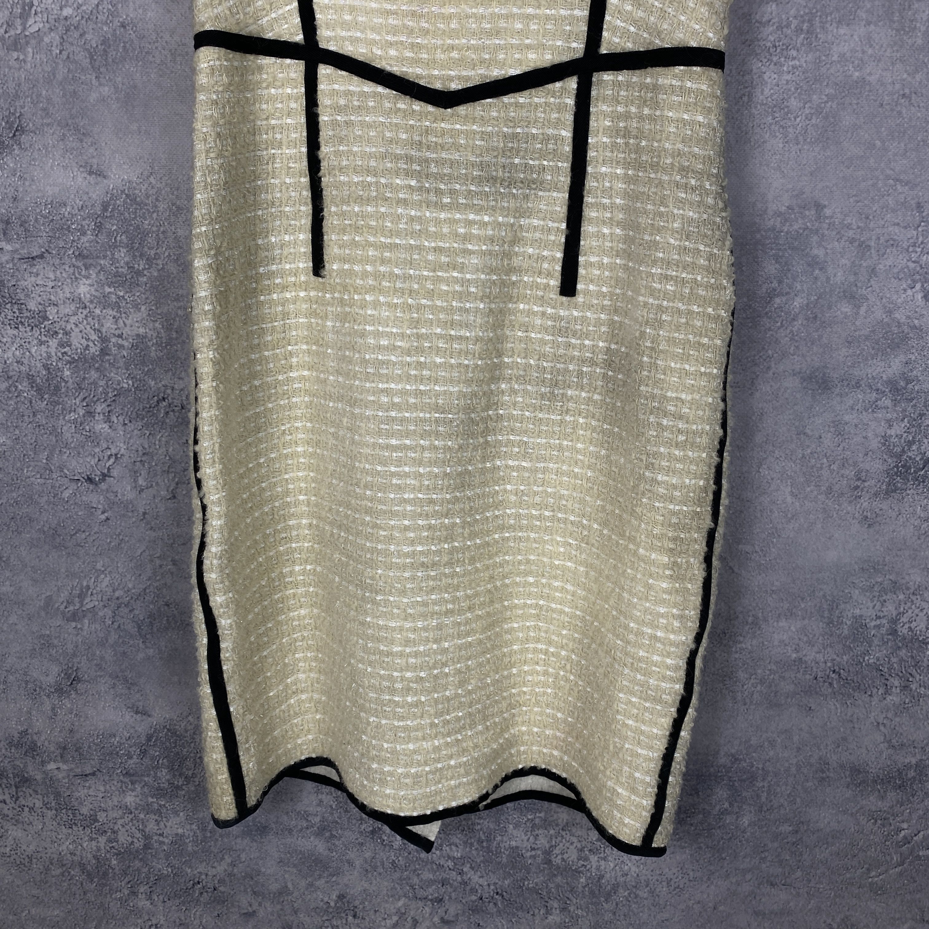 Boutique Moschino × Vintage Moschino Boutique Dress Women's Size USA 10 Beige Sleeveless Size L / US 10 / IT 46 - 3 Thumbnail