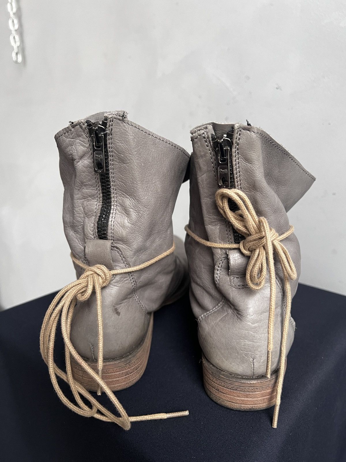 Dirk Bikkembergs Lace up dirk bikkembergs style leather boots avant garde Size US 7.5 / EU 40-41 - 8 Thumbnail