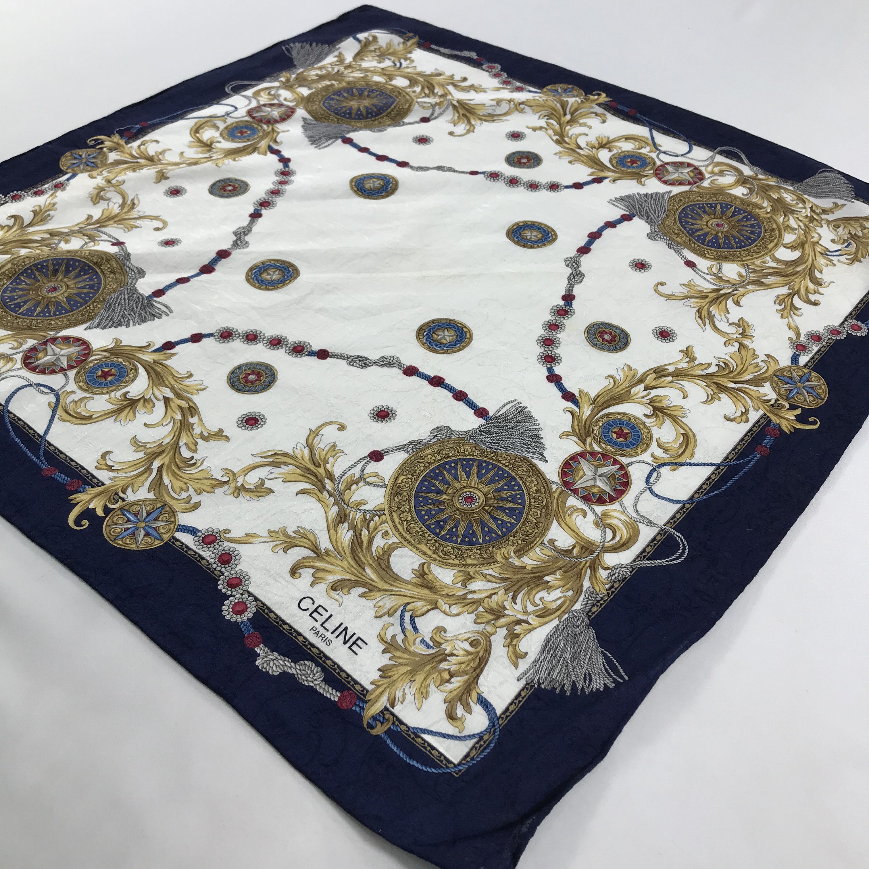 Celine × Vintage Celine Bandana / Handkerchief / Neckerchief - S1460 Size ONE SIZE - 2 Thumbnail