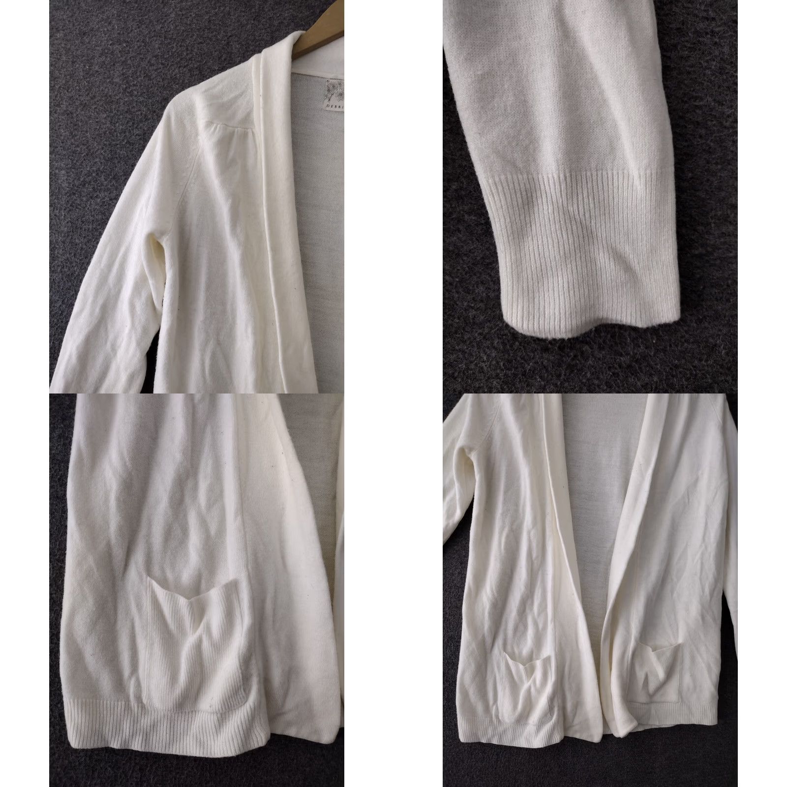 Vintage BBIEM ORGAN Women's Long Sleeve Cardigan Sweater Ivory Pockets S Vintage No Size S / US 4 / IT 40 - 8 Thumbnail