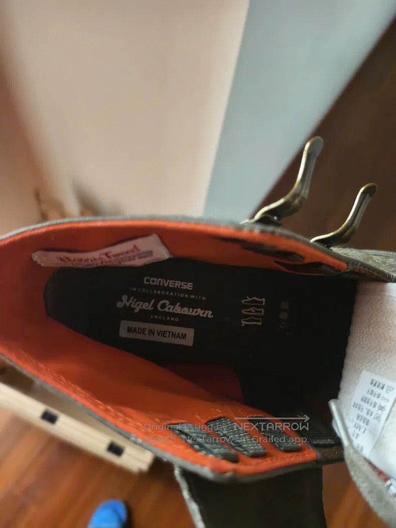 Nigel Cabourn Nigel Cabourn Canvas wool patch fastener vulcanized shoes Size US 10 / EU 43 - 5 Thumbnail