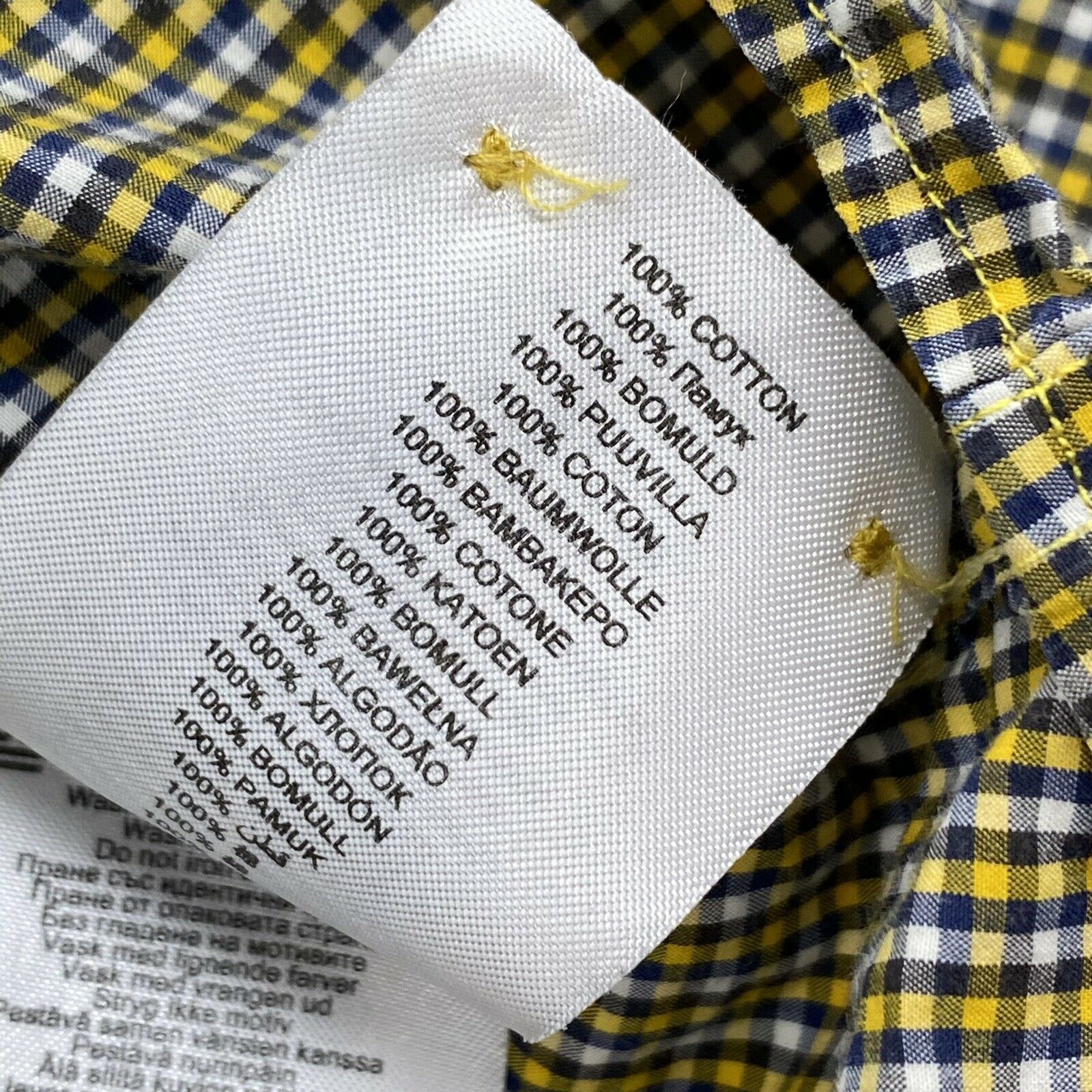 Ben Sherman Ben Sherman Mens XL Long Sleeve Button Down Yellow PLAID Size US XL / EU 56 / 4 - 12 Thumbnail