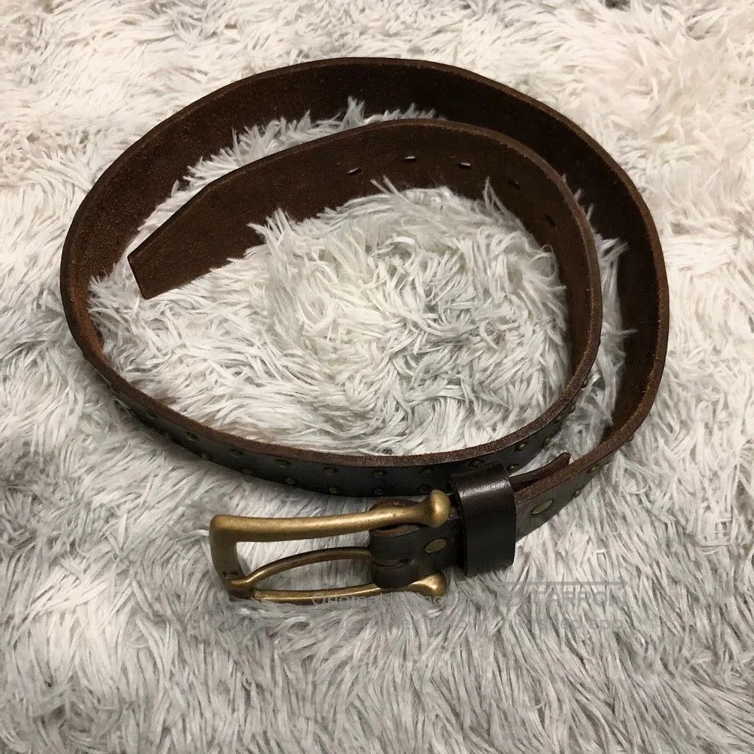 Takahiromiyashita The Soloist. studded western style leather belt. Size ONE SIZE - 2 Thumbnail