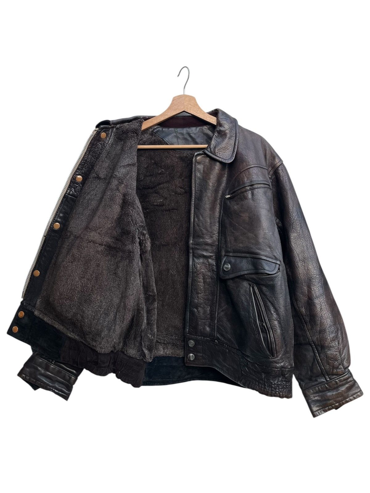 Genuine Leather Vintage Multi-pockets Leather Jacket Size US L / EU 52-54 / 3 - 4 Thumbnail
