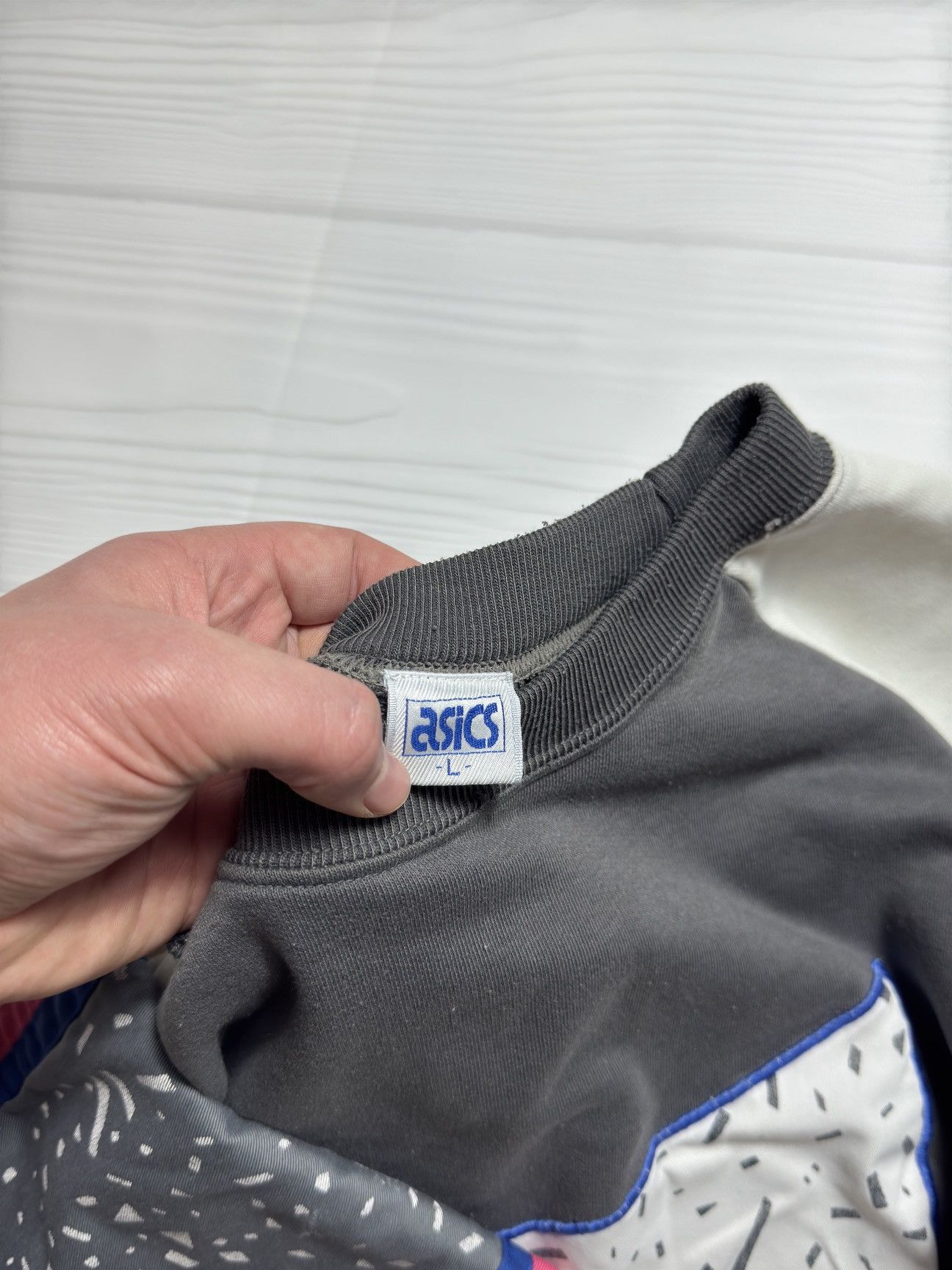 Asics Sweatshirt big logo asics vintage Size US L / EU 52-54 / 3 - 7 Thumbnail