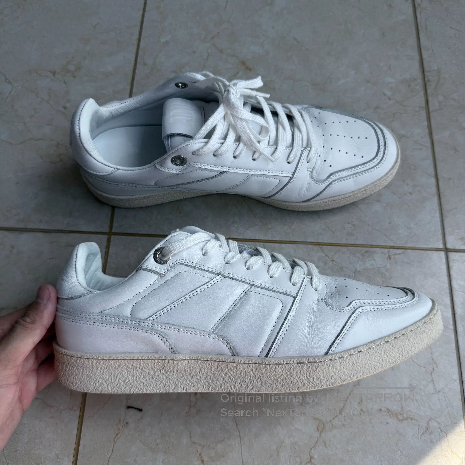 AMI AMI PARIS White Calf Leather Sneakers. Size US 8 / EU 41 - 1 Thumbnail