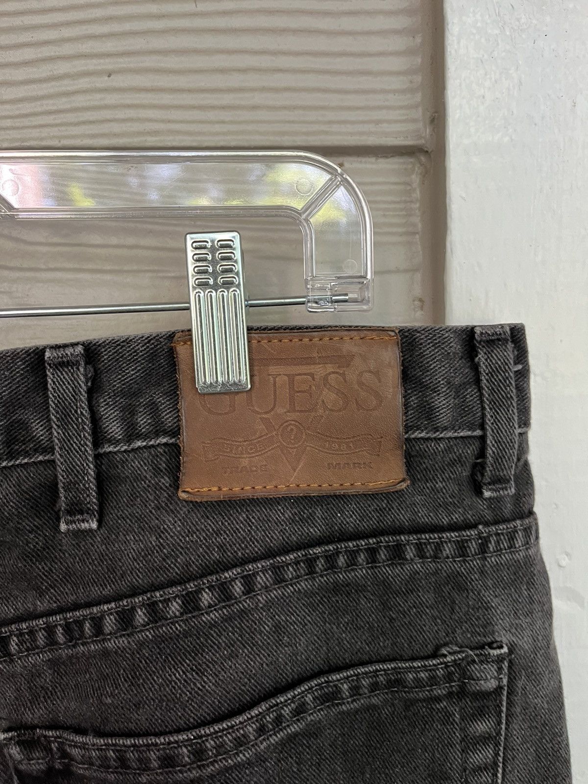 Guess × Vintage Vintage Guess Faded Black Jeans Size US 40 / EU 56 - 3 Thumbnail