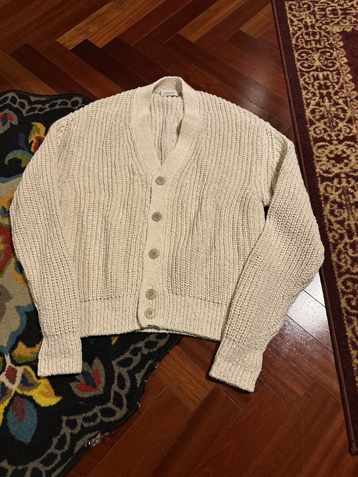Lemaire RARE GRAIL Lemaire Italian chunky knit cardigan Size US M / EU 48-50 / 2 - 5 Thumbnail