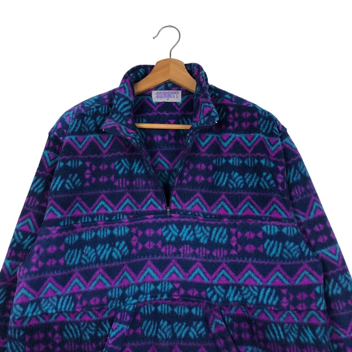 Japanese Brand 📌Vintage Half Zipper Navajo Fleece Jacket Sunbitt SnowBoards Size US M / EU 48-50 / 2 - 13 Thumbnail