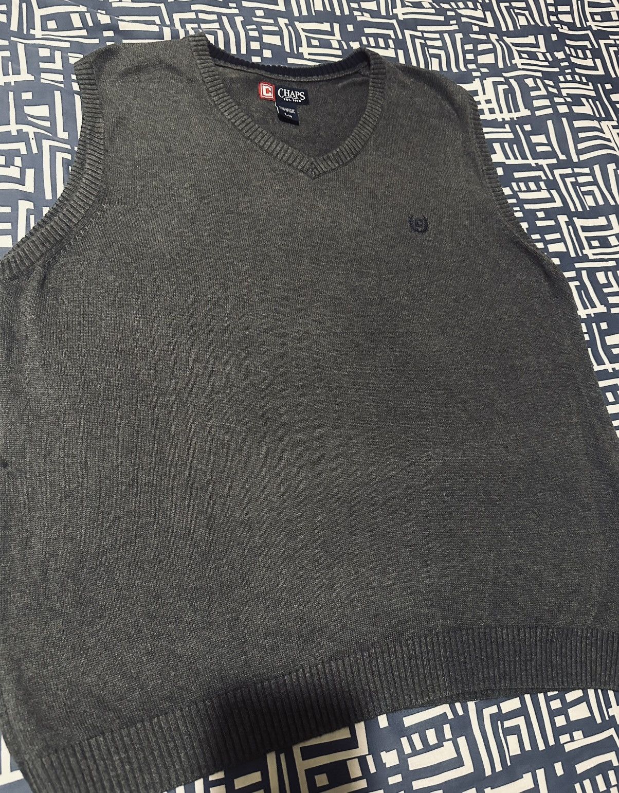 Chaps Ralph Lauren × Vintage Vintage Chaps Ralph Lauren Vest Casual Waistcoat Sweater Size US L / EU 52-54 / 3 - 2 Thumbnail