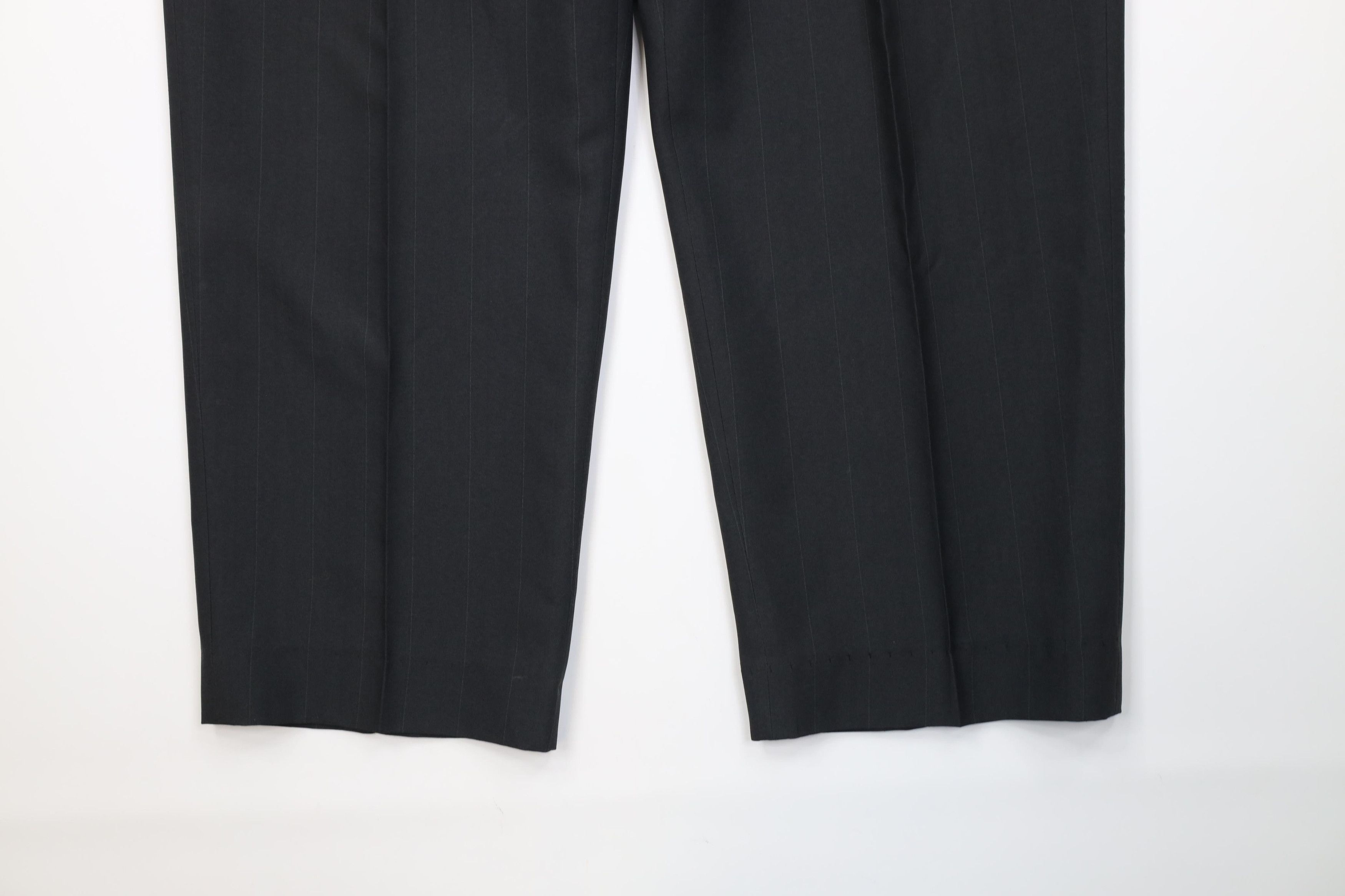 Vintage Vintage 90s Streetwear Knit Wide Leg Chino Pants Dark Gray Size US 40 / EU 56 - 4 Thumbnail