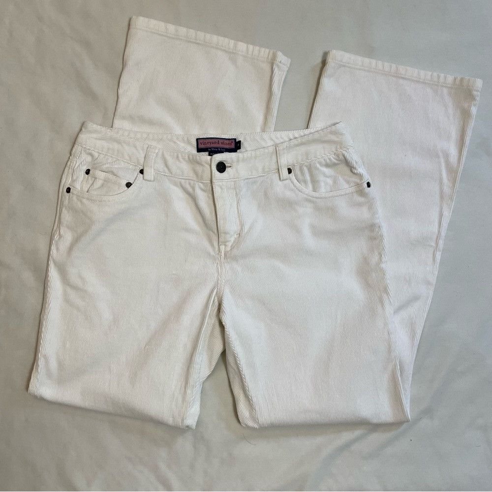Vineyard Vines Vineyard Vines White Chilmark Corduroy Straight Leg Pants S Size 30" / US 8 / IT 44 - 6 Thumbnail