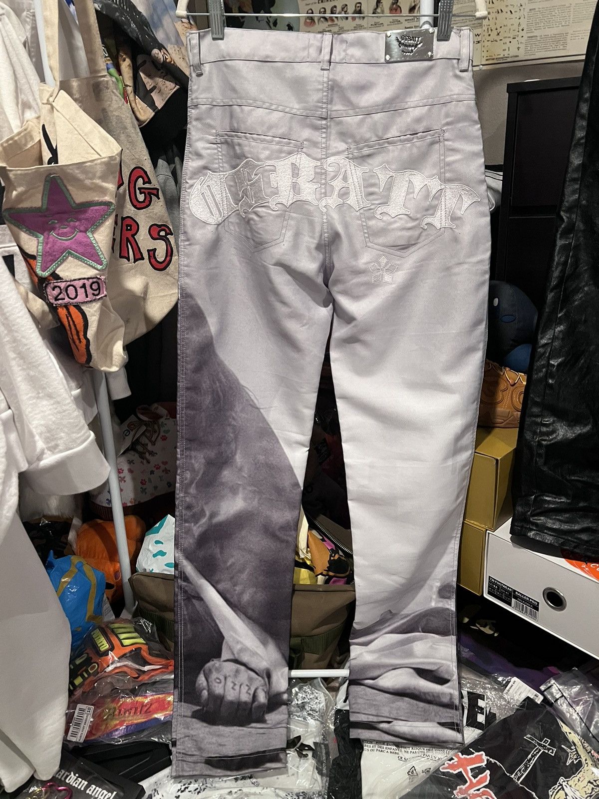 Designer × Osbbat Cross Pants | Osbatt | years of tears | BySlik Size US 32 / EU 48 - 2 Thumbnail
