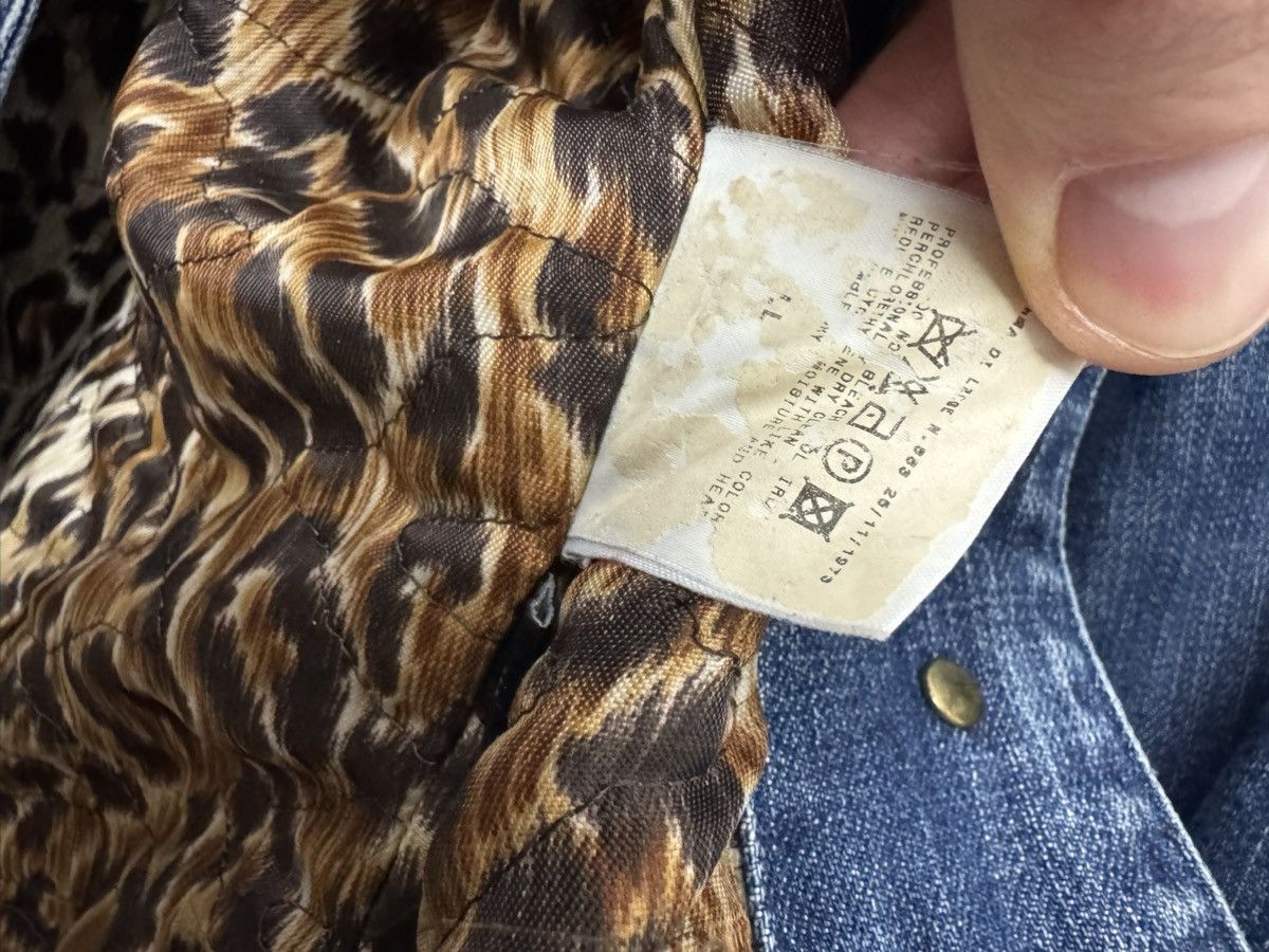 Dolce & Gabbana Vintage Y2k Dolce&Gabbana Leopard Designer Denim Jacket Rare Size M / US 6-8 / IT 42-44 - 7 Thumbnail