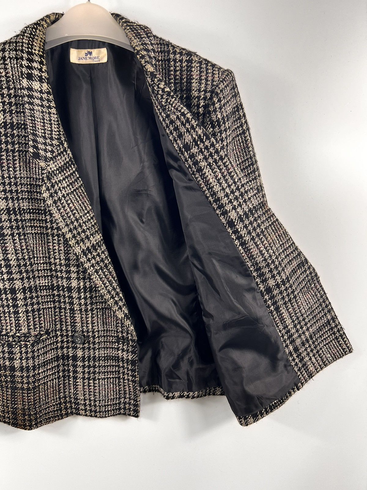 Japanese Brand 🔥 Jane More onward Houndstooth double breasted Coat Size L / US 10 / IT 46 - 5 Thumbnail