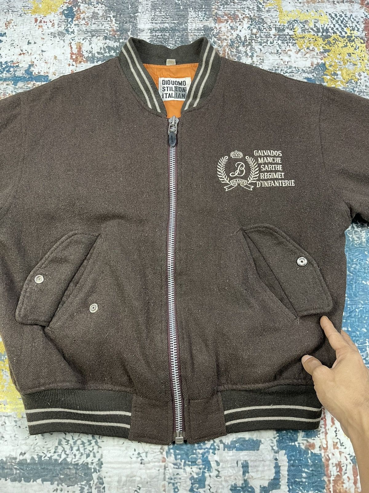 Vintage Vintage Letterman Wool Bomber Jacket Size US M / EU 48-50 / 2 - 6 Thumbnail