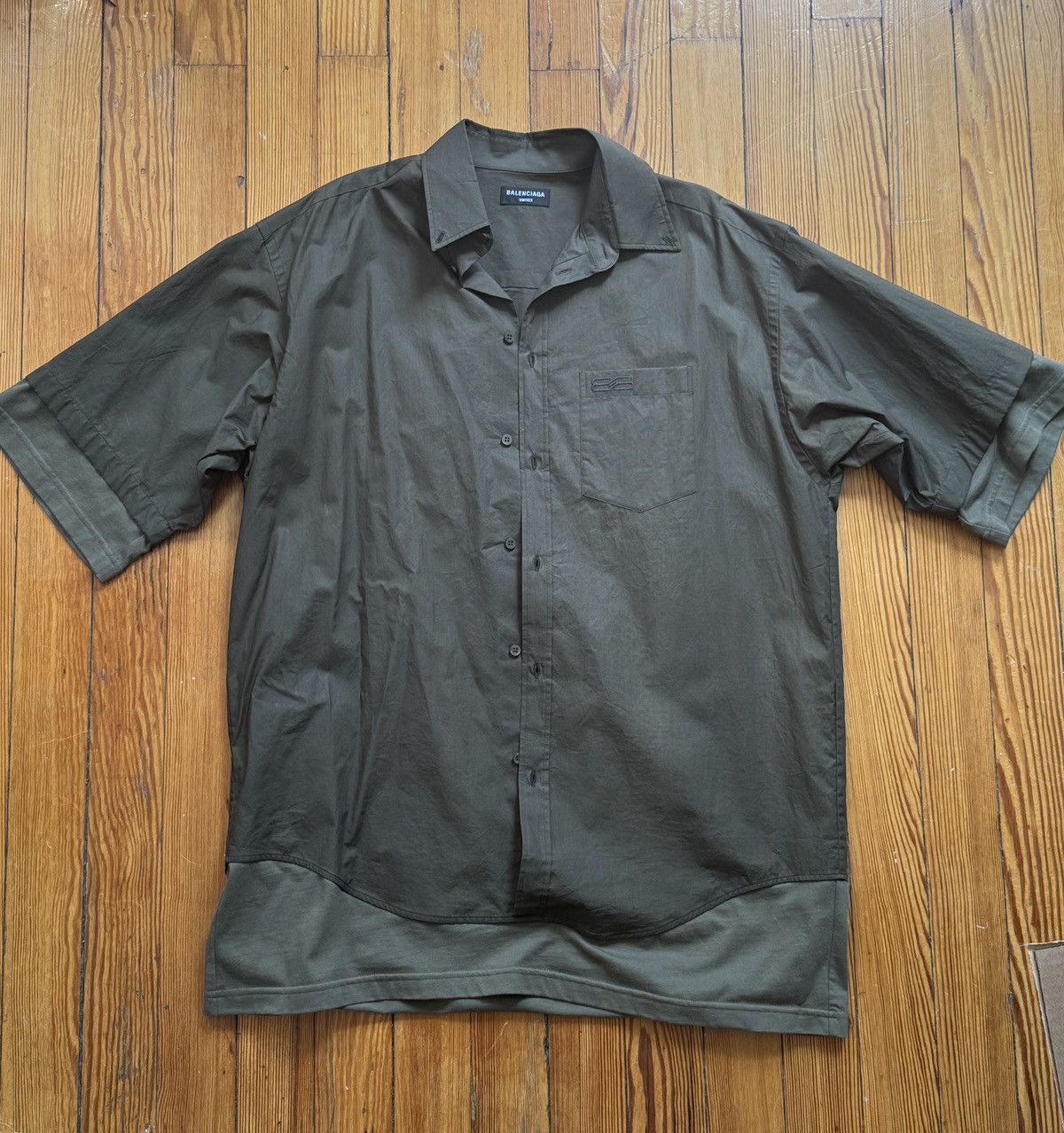 Balenciaga Layered Button Up Size US XL / EU 56 / 4 - 1 Thumbnail