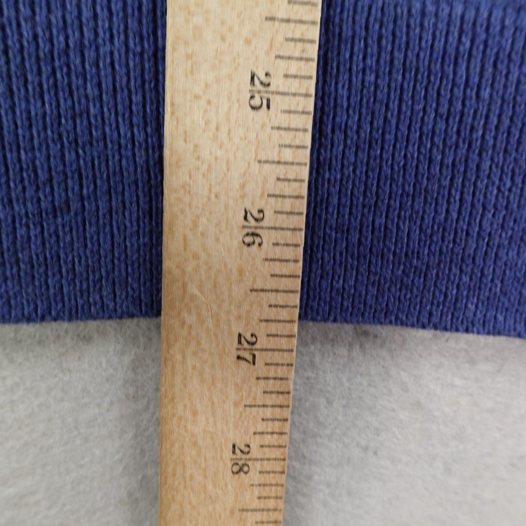 Vintage L.L. Bean Sweater Men's Medium Blue 1/4 Zip Pullover Knit Cotton Cashmere Classic Size US M / EU 48-50 / 2 - 7 Thumbnail