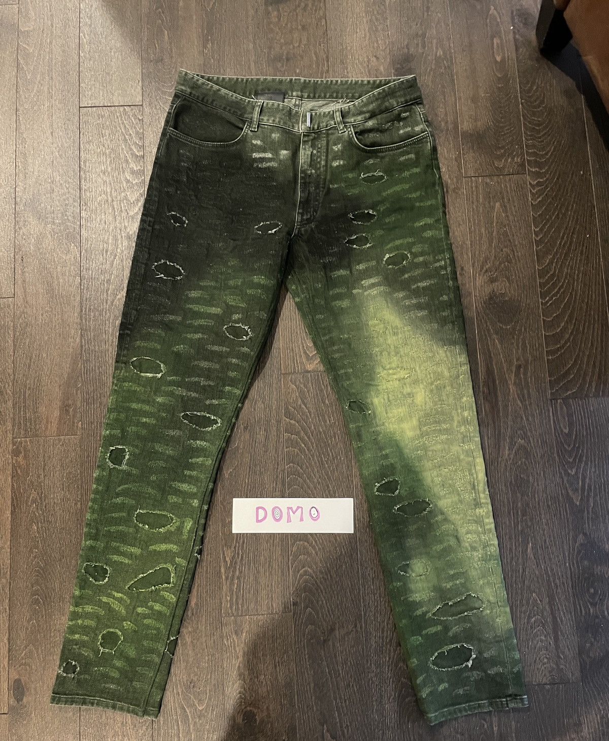 image of Givenchy Denim in Green, Men's (Size 34)