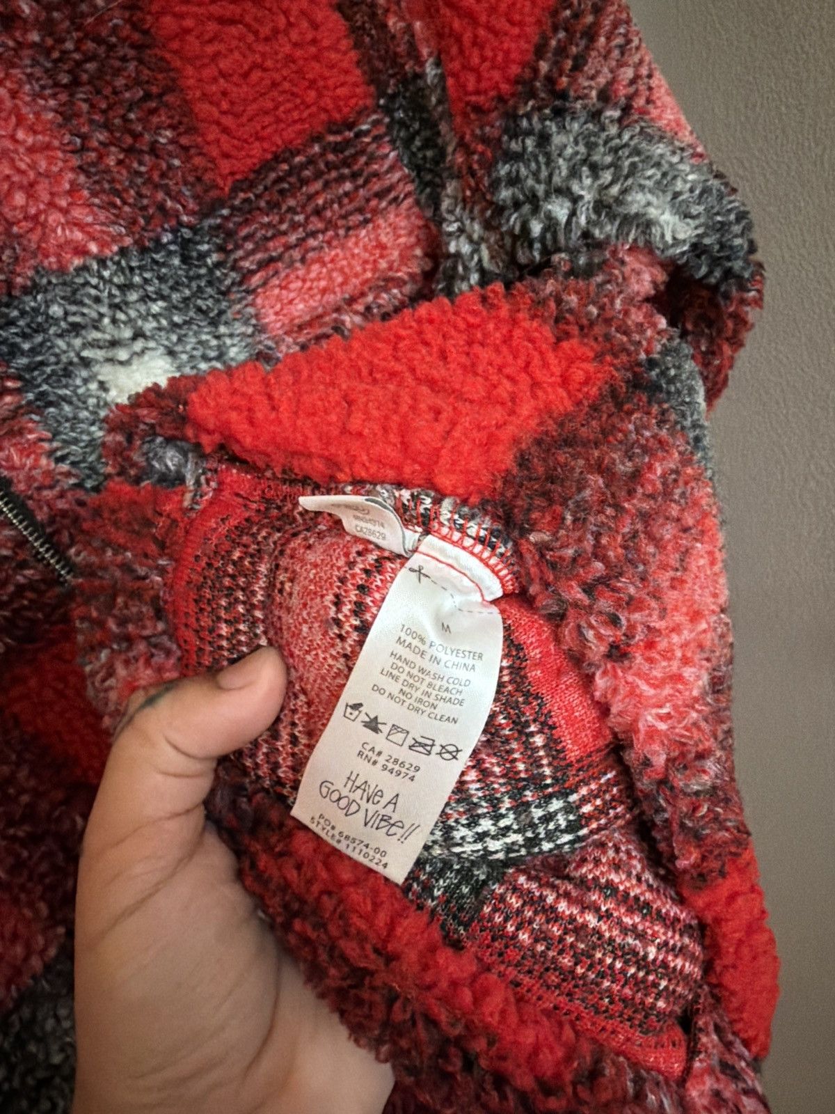 Stussy Stussy Shadow Plaid Sherpa Zip Shirt Size US M / EU 48-50 / 2 - 6 Thumbnail