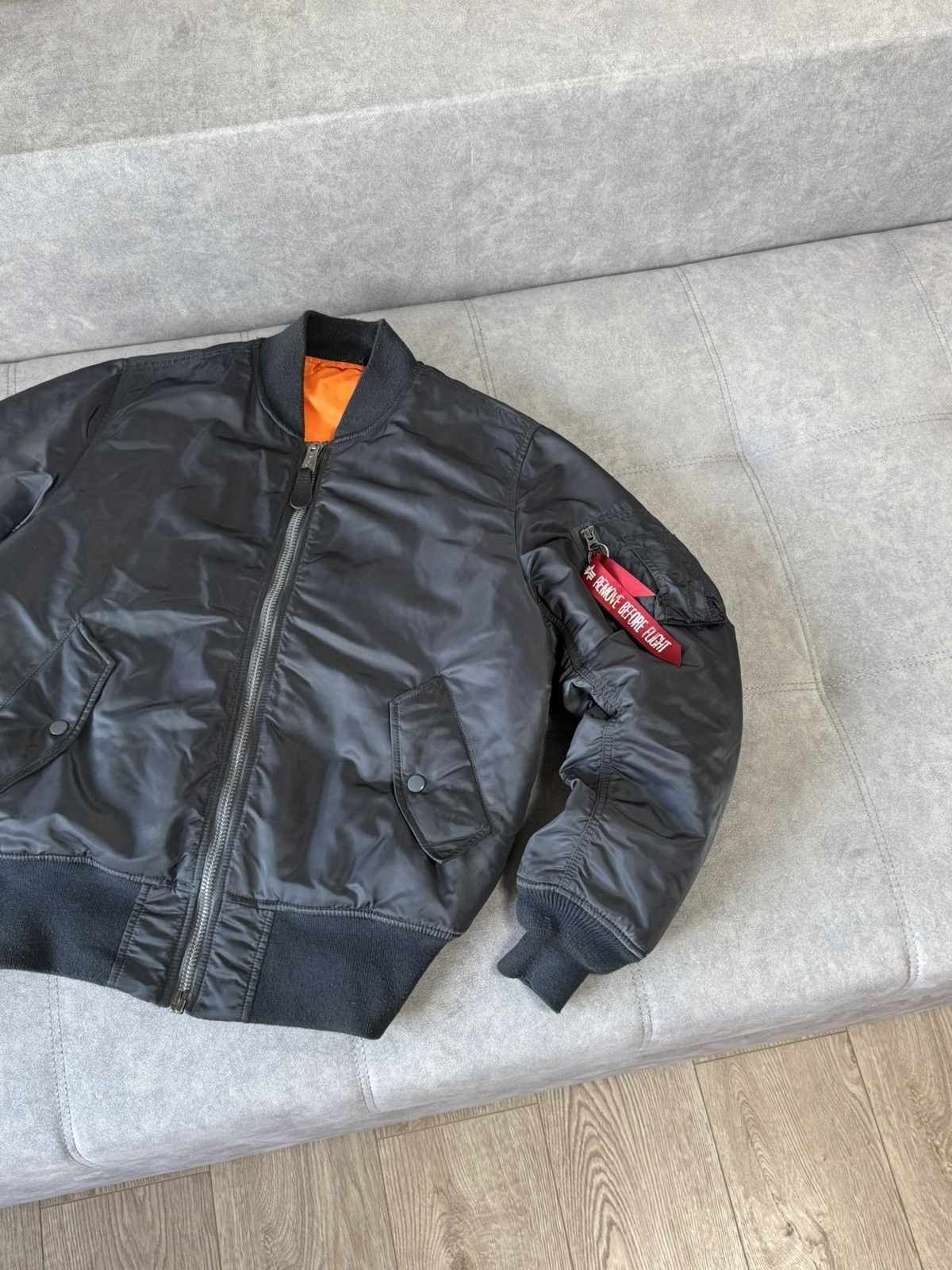 Alpha Industries × Vintage Vintage Alpha Industries MA-1 flyers bomber jacket military Size US S / EU 44-46 / 1 - 5 Thumbnail