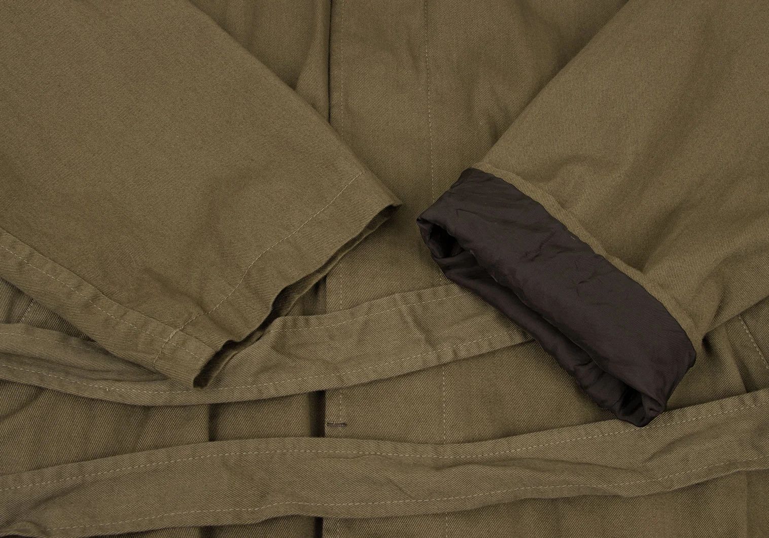 Yohji Yamamoto Yohji Yamamoto Hooded Coat in Khaki Size US M / EU 48-50 / 2 - 6 Thumbnail