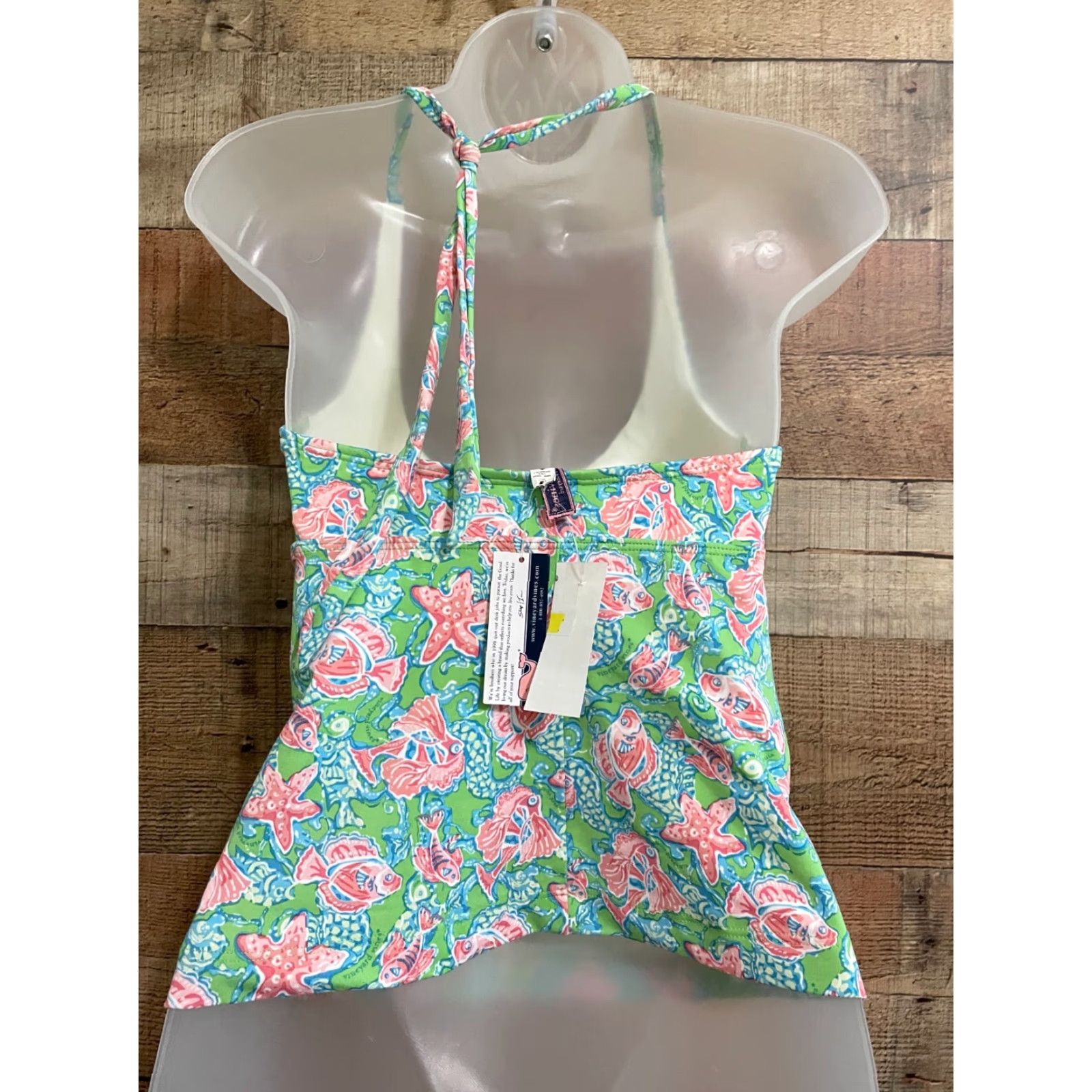 Vineyard Vines Vineyard Vines Tankini Swim Top Multicolor Starfish Print XS NWT Women Tankini Top Padded Bra - Regular Size Size ONE SIZE - 2 Thumbnail