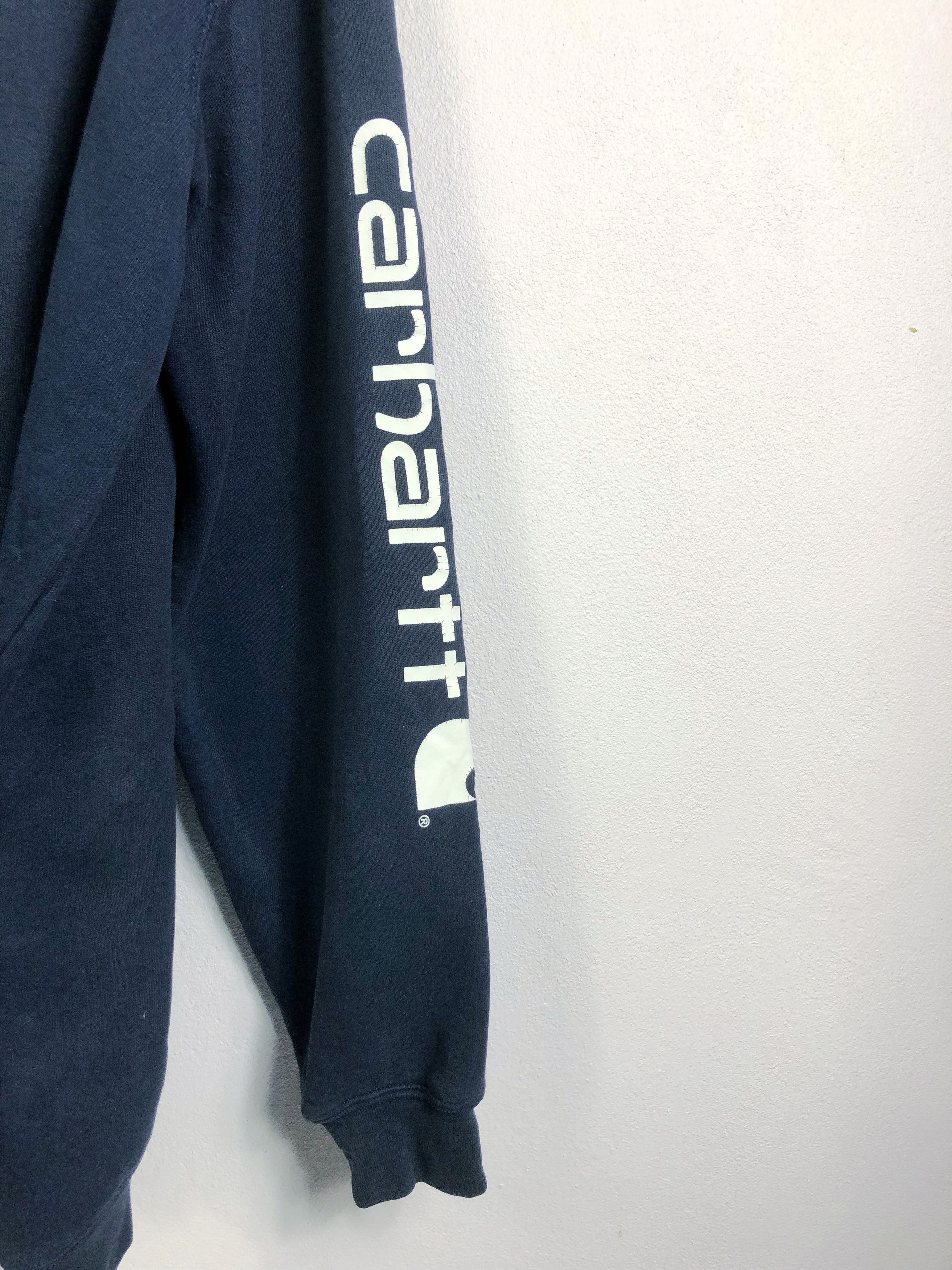 Carhartt Rare Carhartt Spellout Loose Fit Pullover Hoodie Size US XL / EU 56 / 4 - 6 Thumbnail